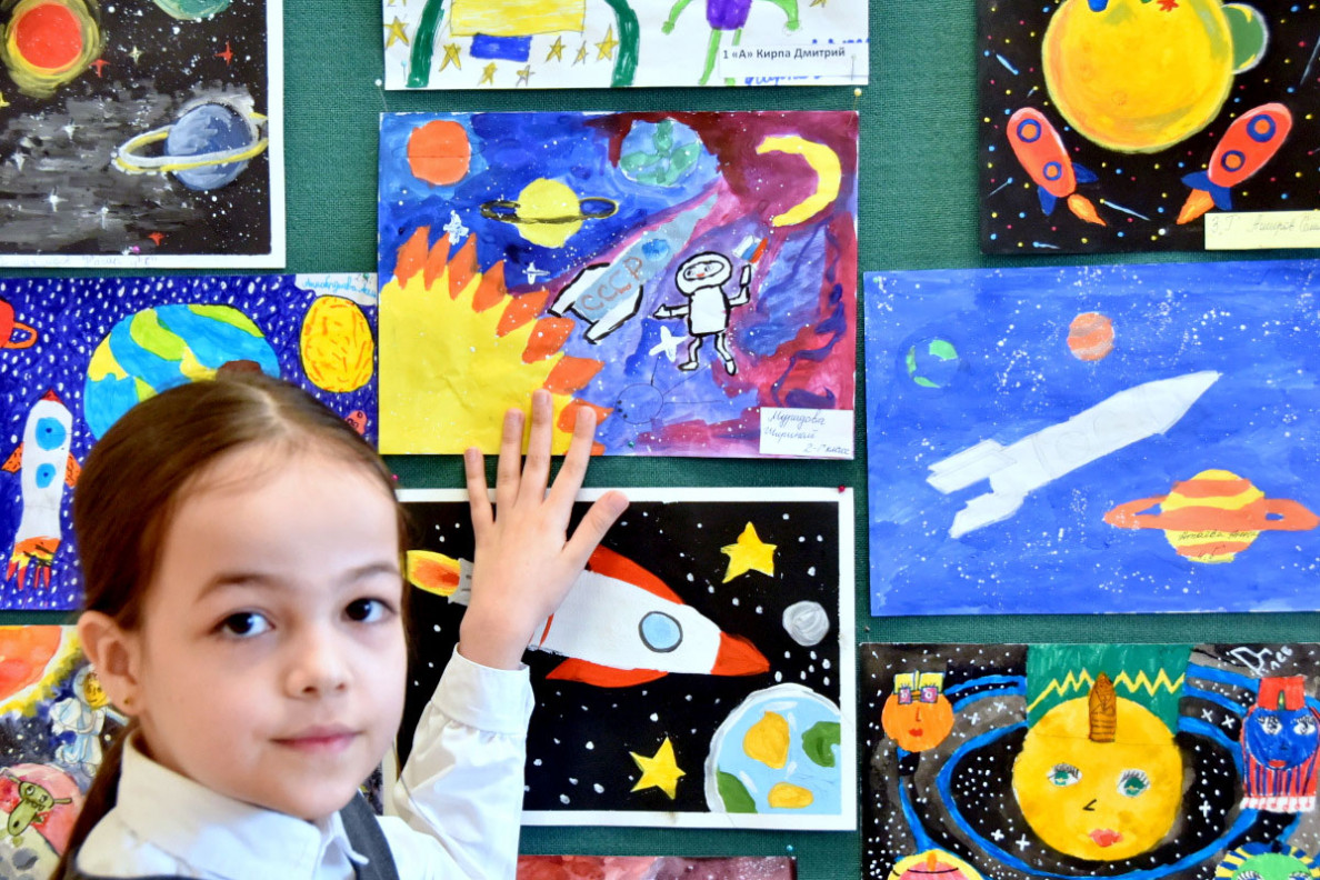 Results of the contest on occasion of International Day of Human Space Flight are summed up in Turkmen – Russian school