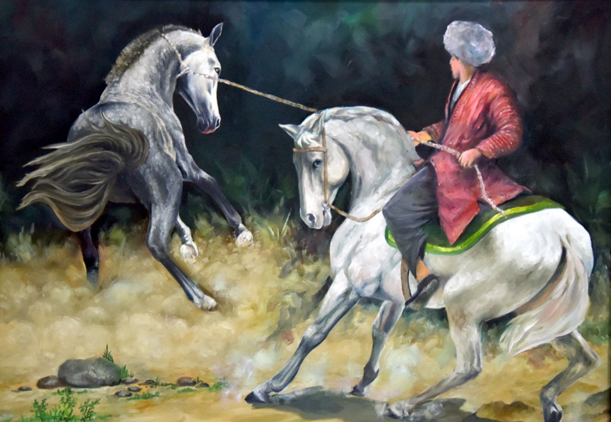 Exhibition Brings Akhalteke Horse and Alabay Dog into Focus