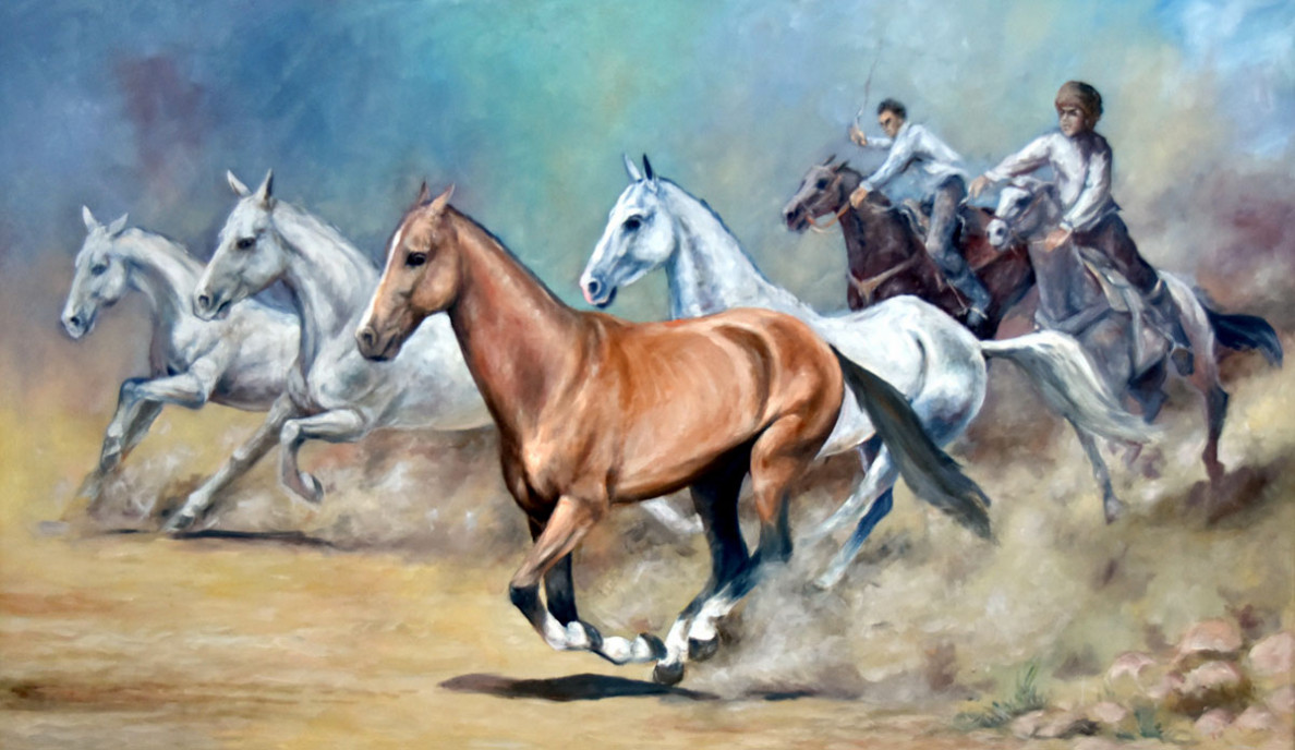 Exhibition Brings Akhalteke Horse and Alabay Dog into Focus