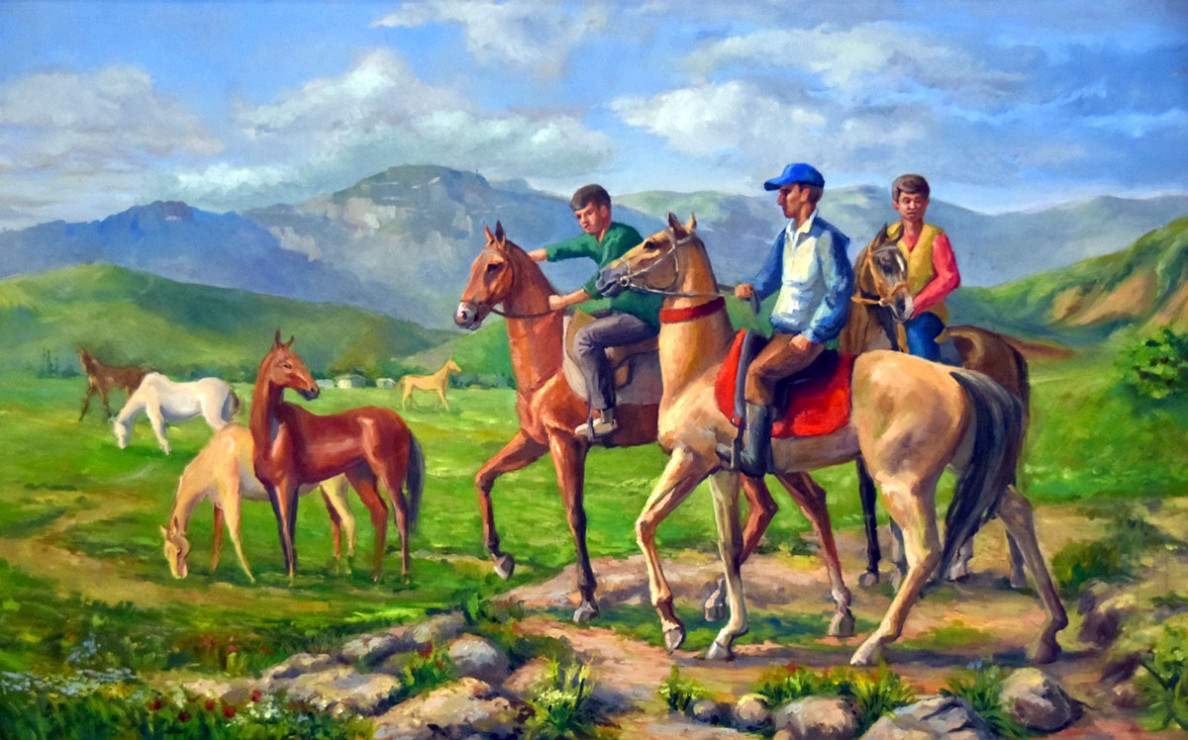 Ahalteke bedewi we alabaý – serginiň esasy beýanaty