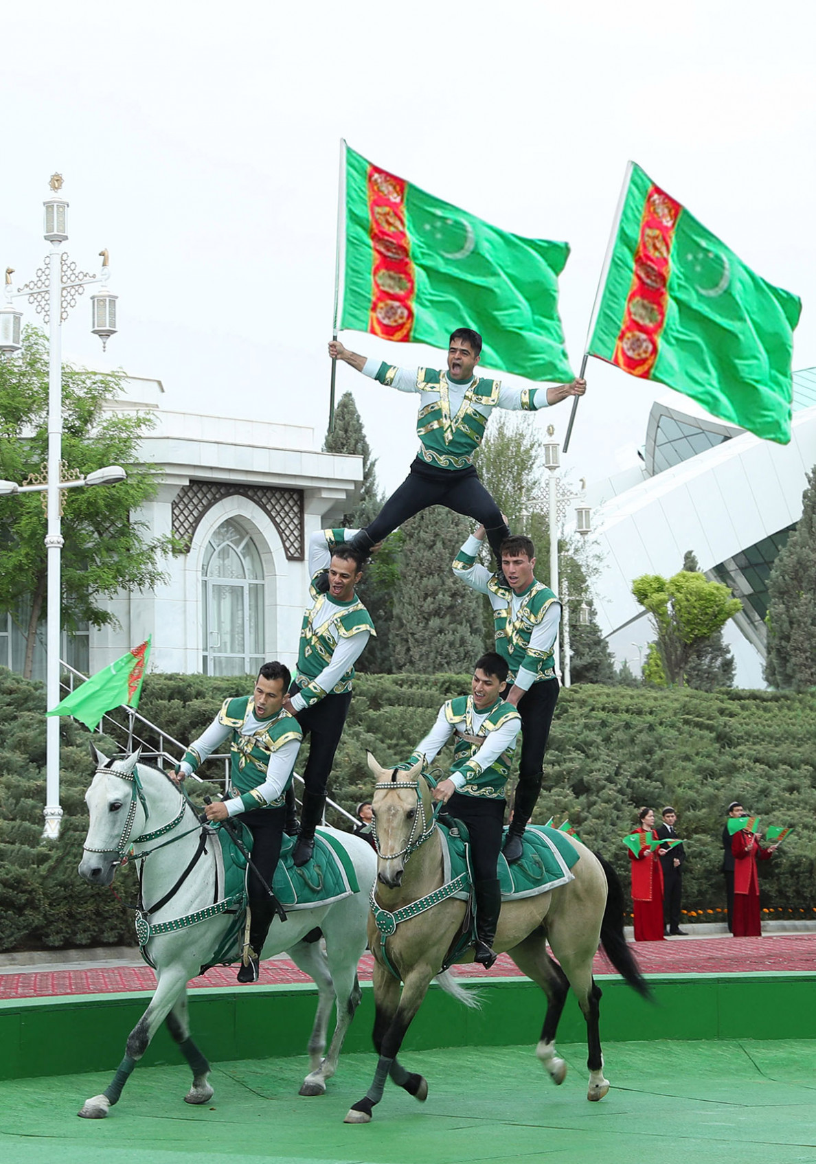 Celebration races take place in international equestrian complex
