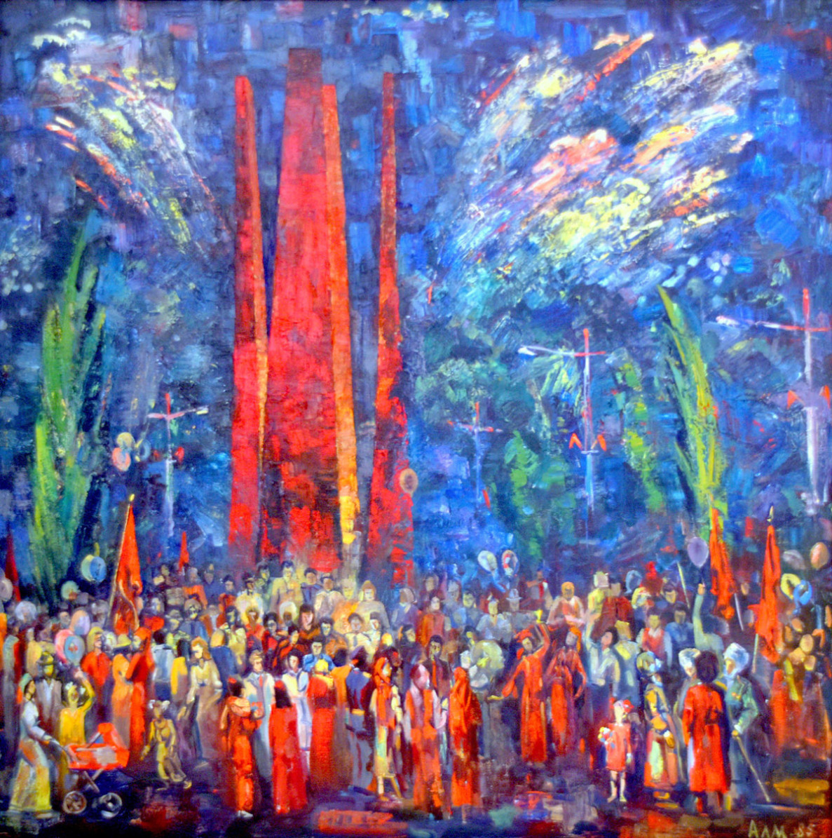 Beýik Ýeňşiň şanyna: şekillendiriş sungaty muzeýindäki sergi