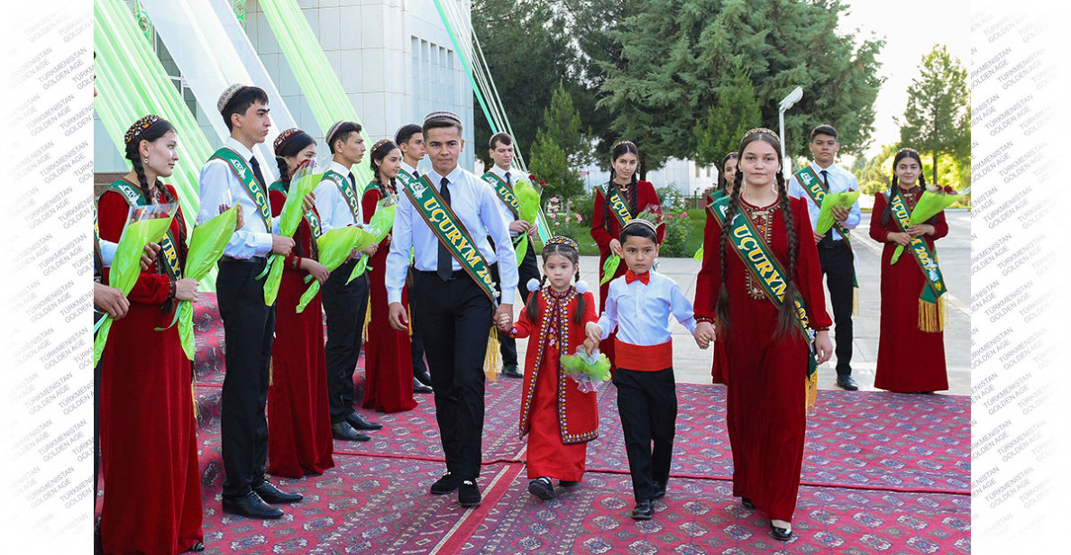 Celebration events are held in Ashgabat