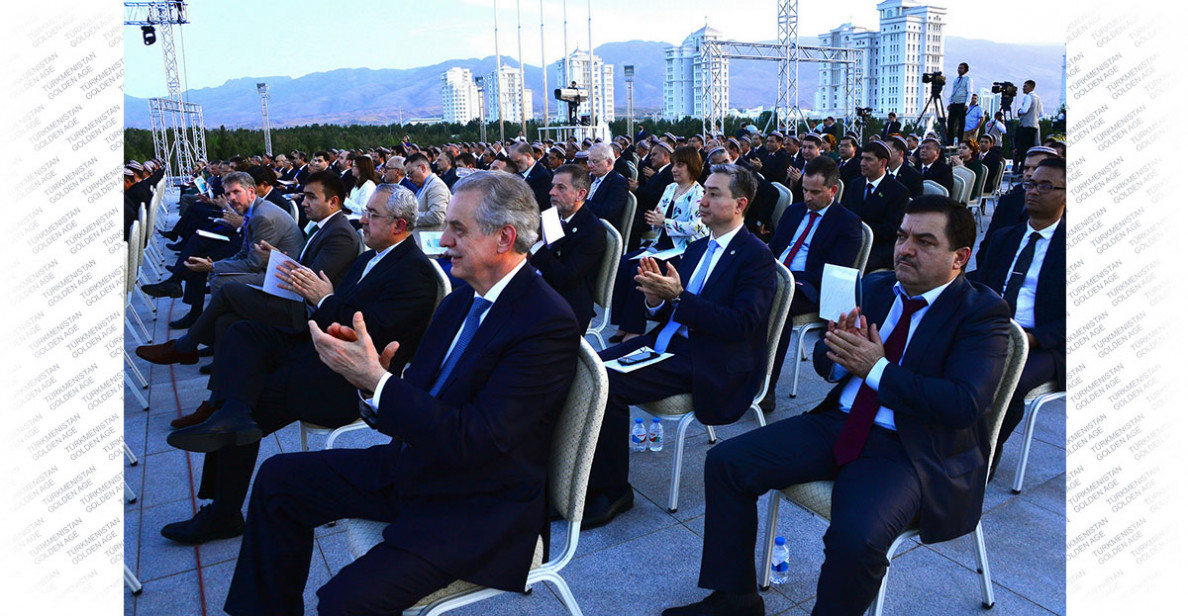 Celebration events are held in Ashgabat