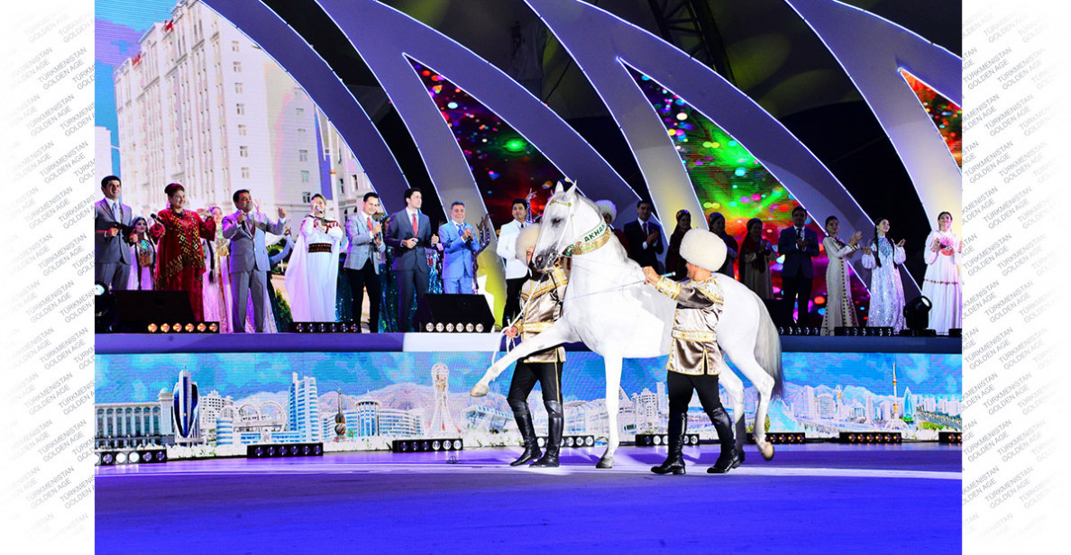 Celebration events are held in Ashgabat