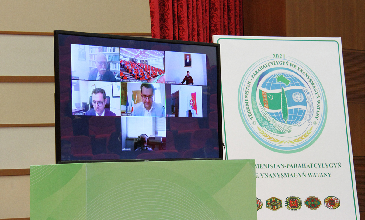 “Türkmeniň döwletlilik ýörelgesi” kitabynyň italýan dilindäki neşiriniň tanyşdyrylyş dabarasy