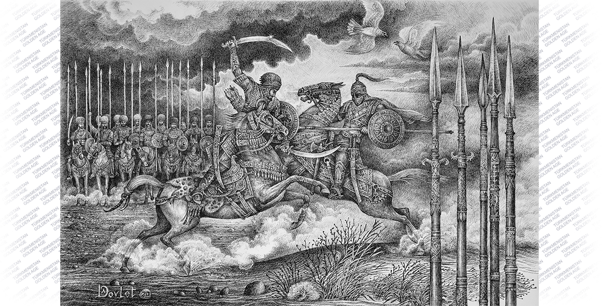 Döwlet Akyýew: barmagy bilen howada surat çeken oglan