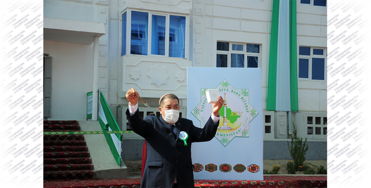 New houses put into operation in Anau on the eve of the 30th anniversary of Turkmenistan's independence