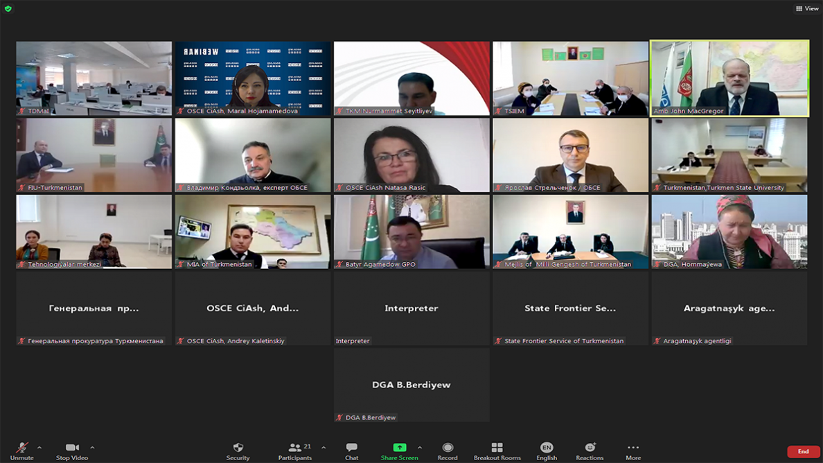 Eziz Diýarymyzda dolandyryşy we durnukly ykdysady ösüşi üpjün etmek boýunça okuw geçirildi