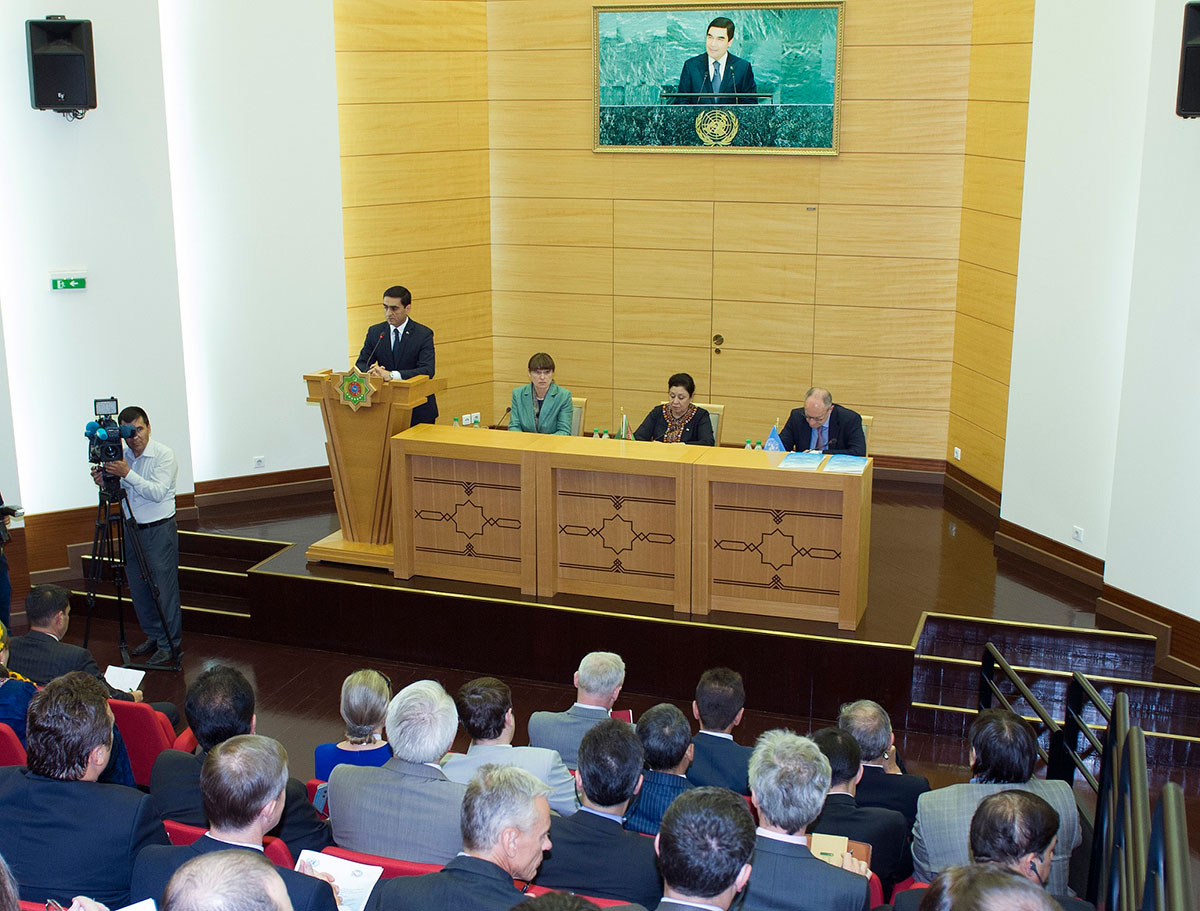 Брифинг в МИД Туркменистана