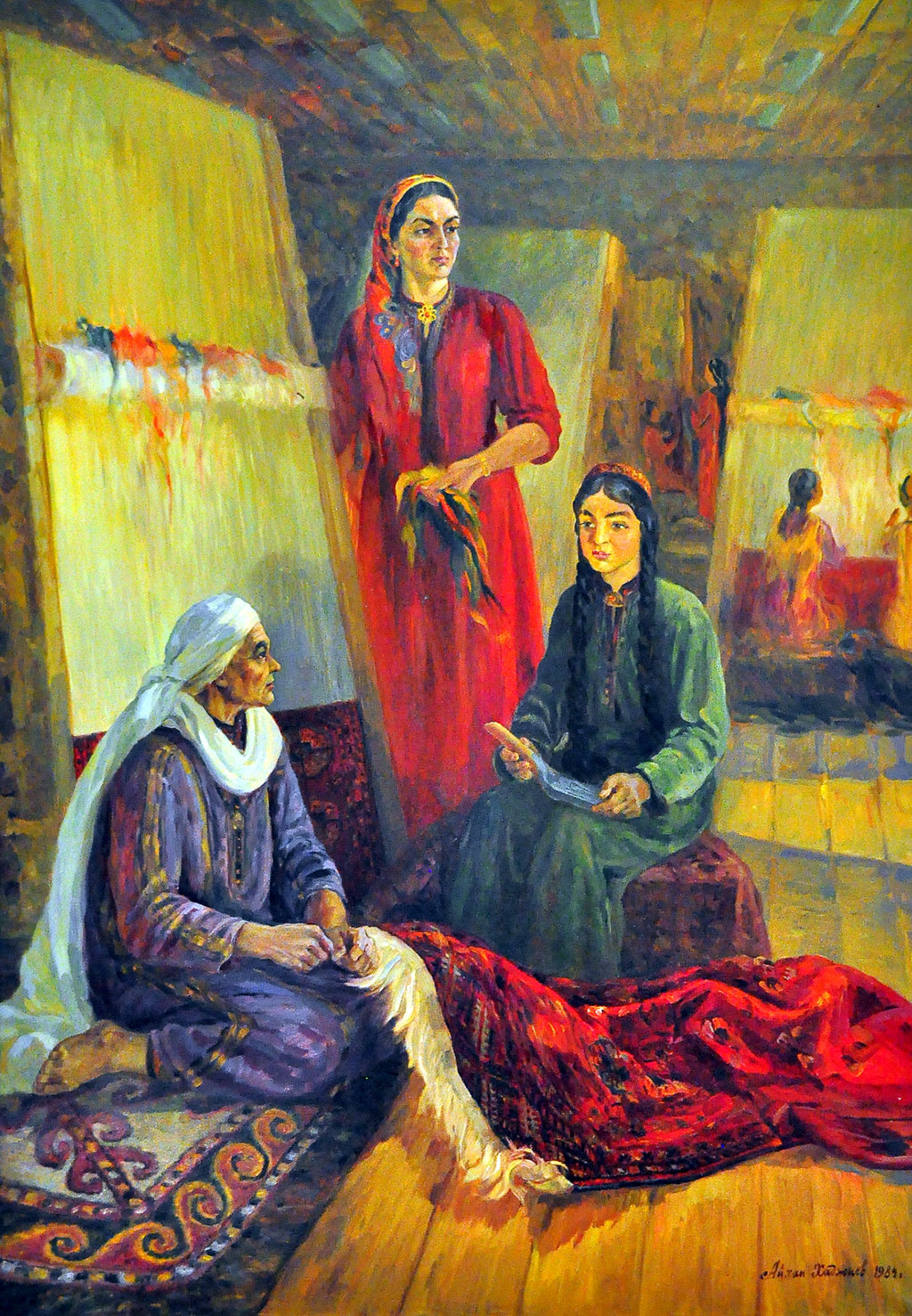 Milli žiwopis mekdebiniň ussatlary: Aýhan Hajyýew