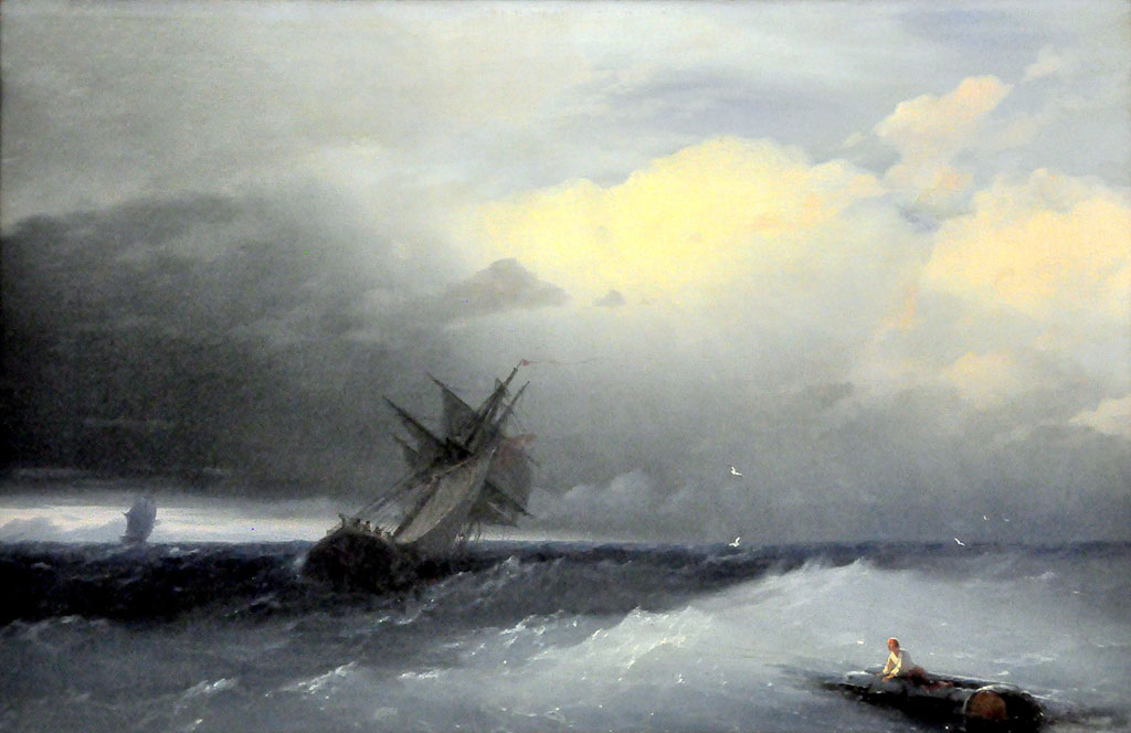 Iwan Aýwazowskiniň Çeperçilik sungaty muzeýindäki eserleri onuň duýgy taýdan dartgynly we nepis şahyrana döredijiligi bilen  tanyşdyrýar