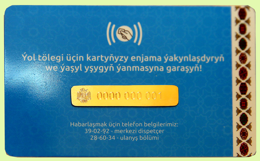 Türkmenistanda ýol tölegini tölemegiň awtomatlaşdyrylan ulgamy giriziler