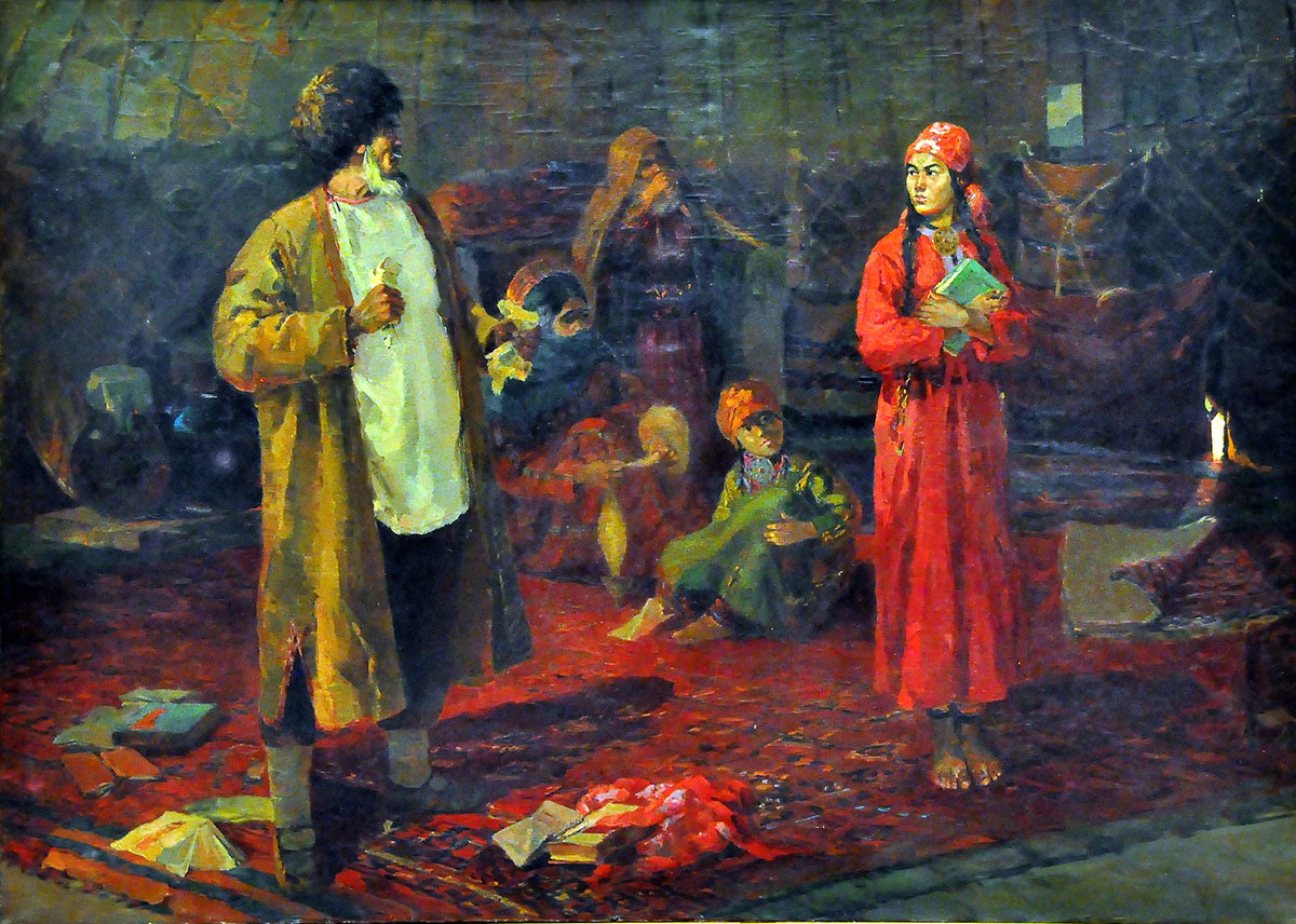 Milli nakgaşlyk mekdebiniň halypalary: Ýewgeniýa Adamowa