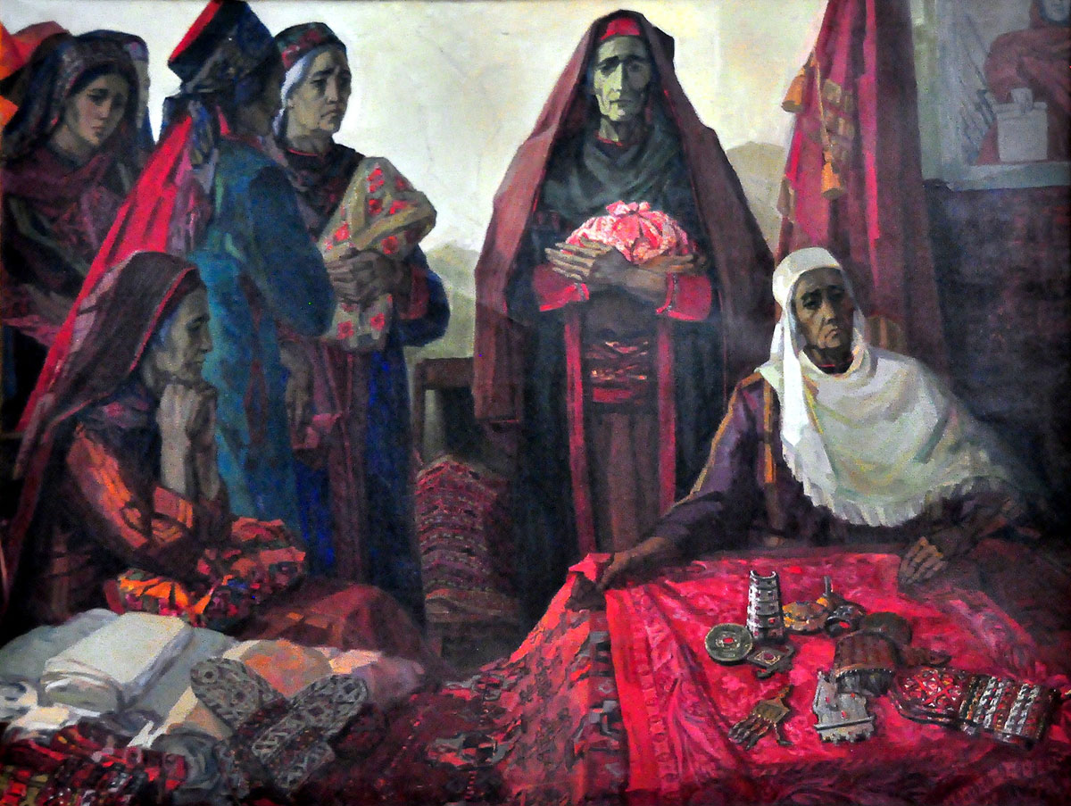 Milli nakgaşlyk mekdebiniň halypalary: Ýewgeniýa Adamowa