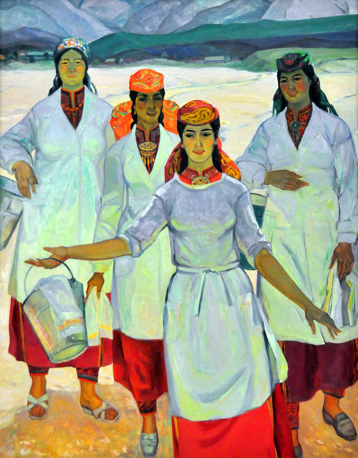 Milli nakgaşlyk mekdebiniň halypalary: Ýewgeniýa Adamowa