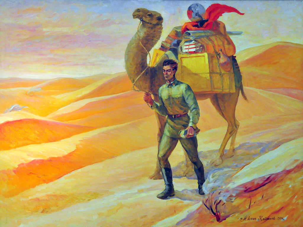 Mekdep  mowzugy türkmen nakgaşlarynyň döredijiliginde giňden beýan edilendir 