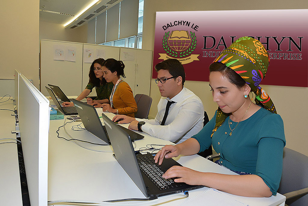 The team of translators of “Ashgabat 2017” consists of "Dalchyn" Education & Translation Center specialists