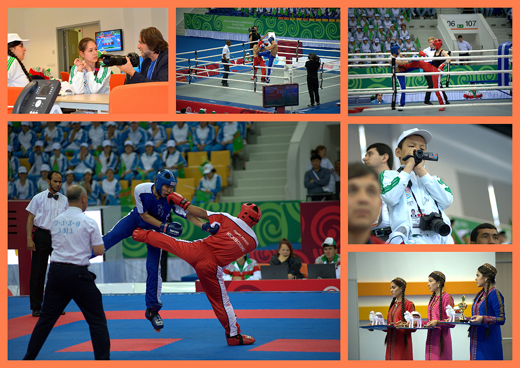 Members of school photo studio Mekdep Media are among the volunteers of V Asian Games