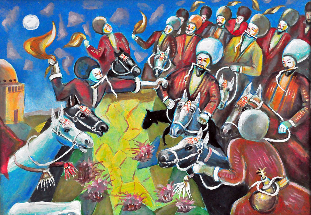 Turkmen painters took part in the creative contest dedicated to the Asian Games