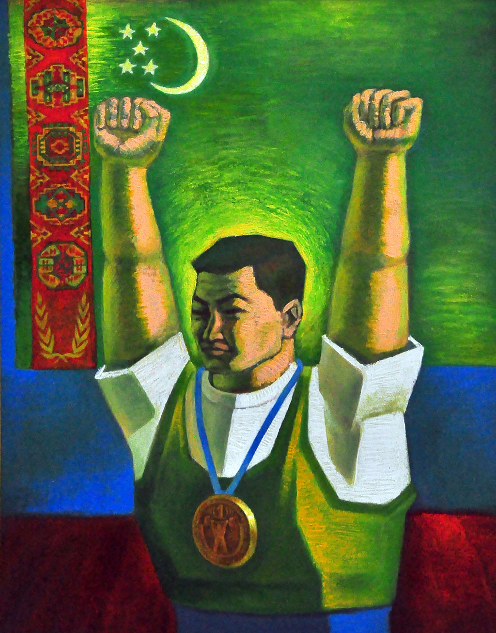 Türkmen nakgaşlary Aziada bagyşlanan döredijilik bäsleşigine gatnaşdylar