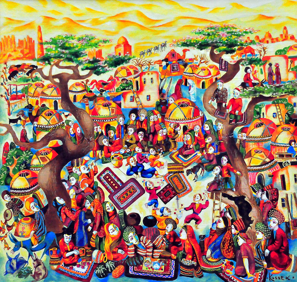 Türkmen nakgaşlary Aziada bagyşlanan döredijilik bäsleşigine gatnaşdylar