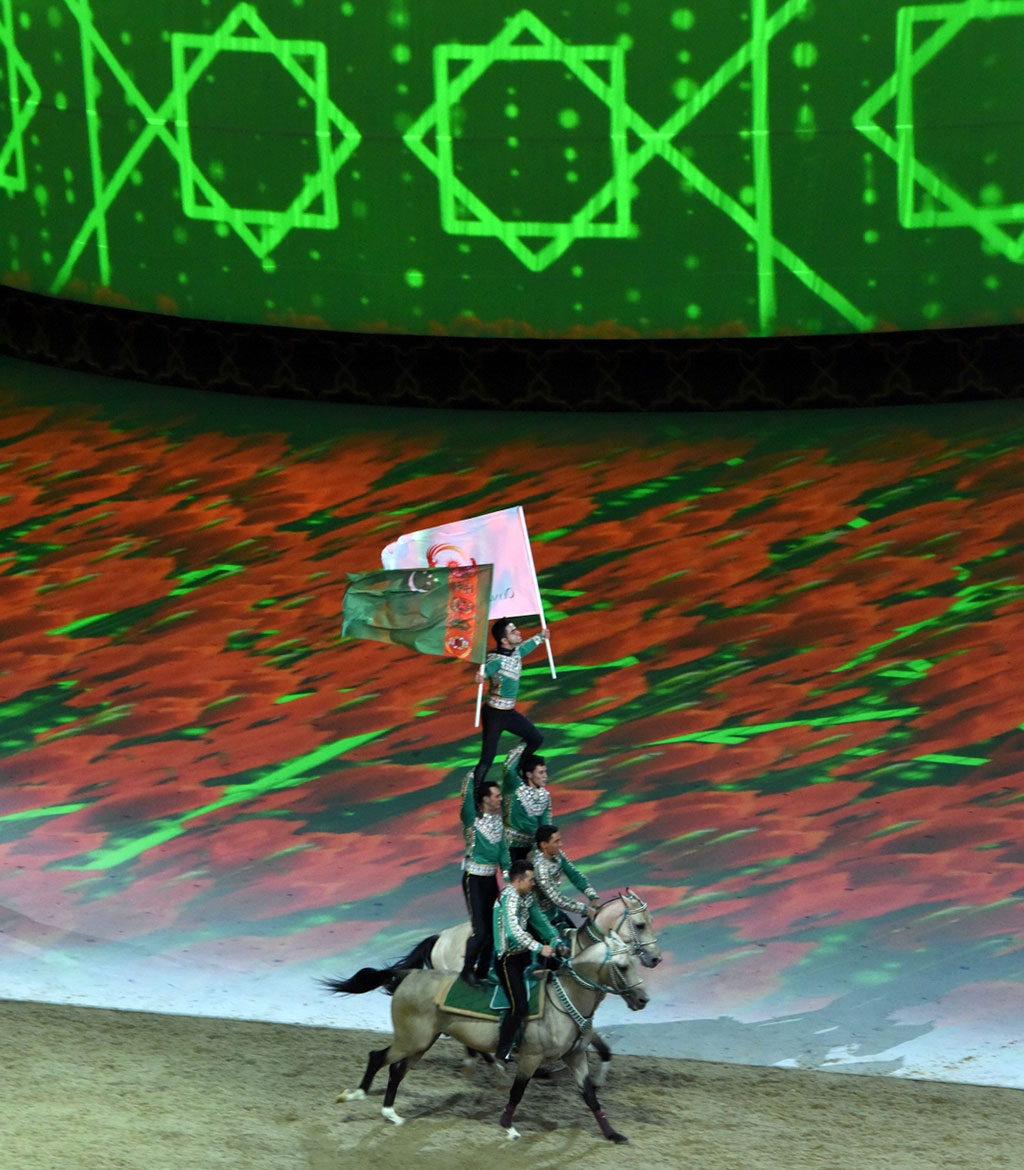 Olimpiýa stadionynda «Aşgabat 2017» oýunlarynyň açylyş dabarasy boldy  