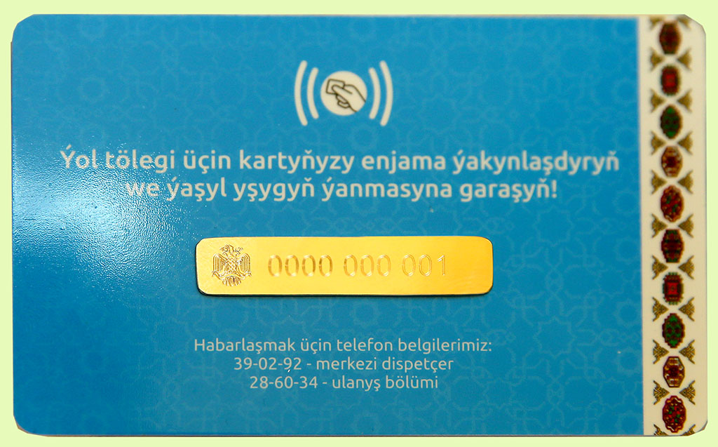 Awtobuslardaky gatnaw üçin nagt däl tölege geçmäge girişildi 