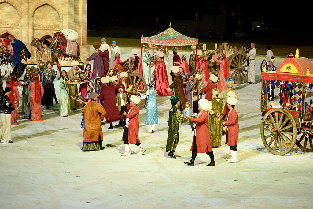 Яркие страницы из истории Дехистана и Куняургенча – в эпизодах церемонии открытия Игр «Ашхабад 2017»