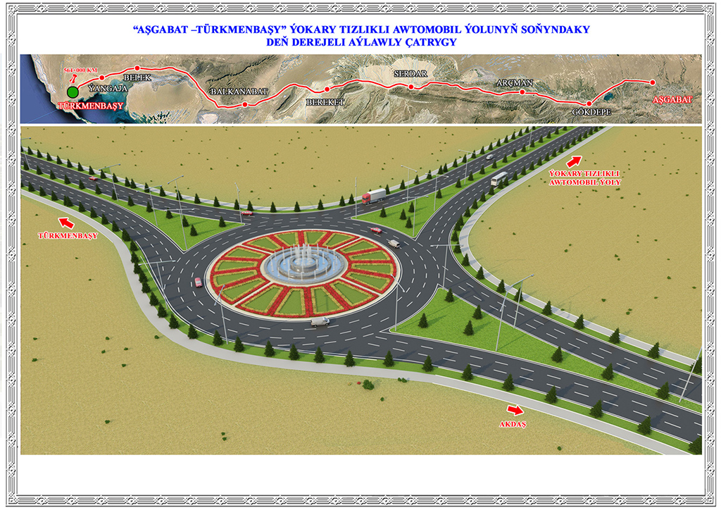 First autobahn Ashgabat – Turkmenbashy to open in September 2020