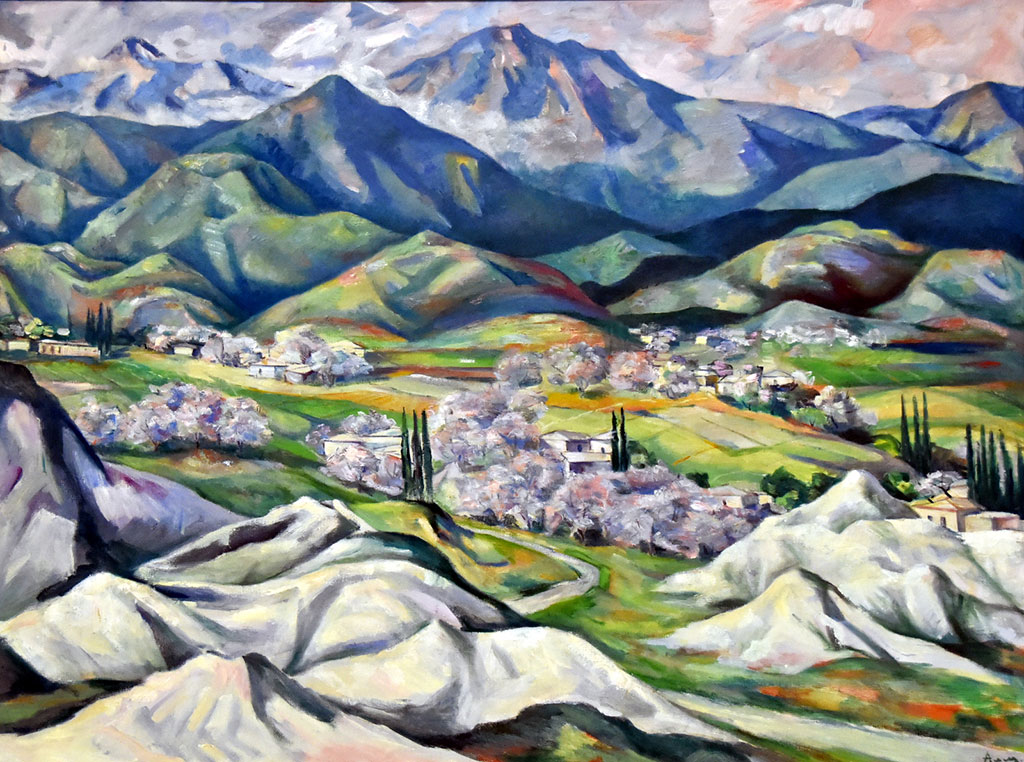 Türkmenistanyň halk nakgaşy Annadurdy Almämmedow 80 ýaş toýuny žiwopis muşdaklarynyň arasynda garşylady