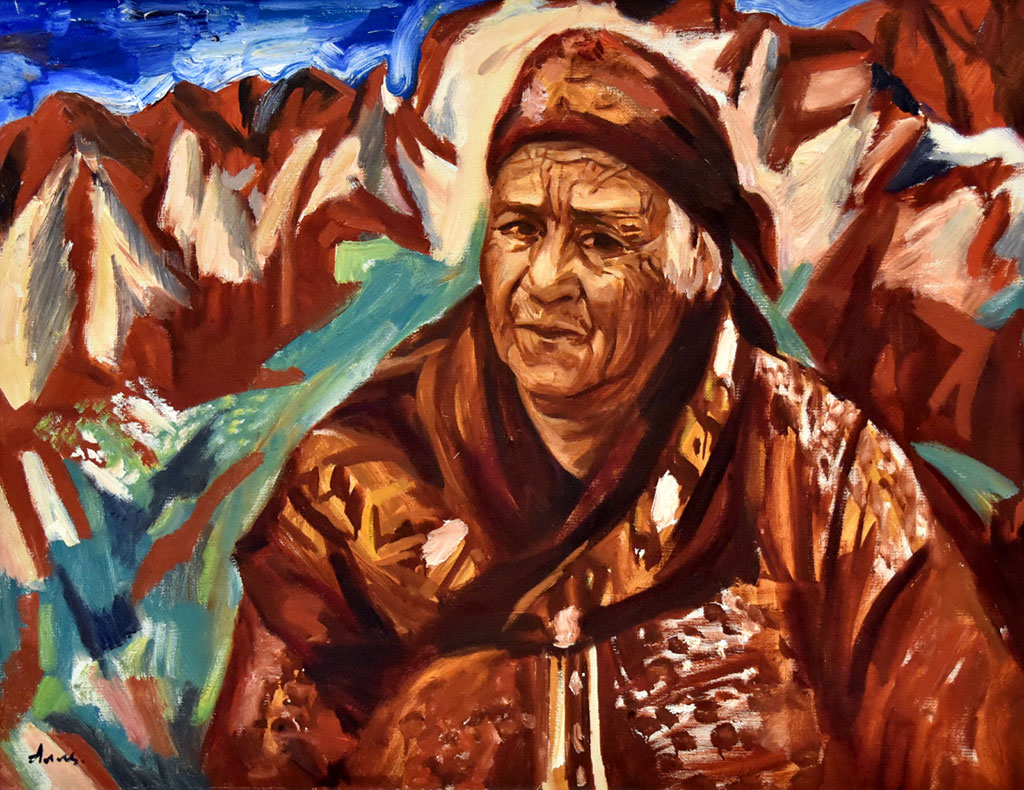 Türkmenistanyň halk nakgaşy Annadurdy Almämmedow 80 ýaş toýuny žiwopis muşdaklarynyň arasynda garşylady