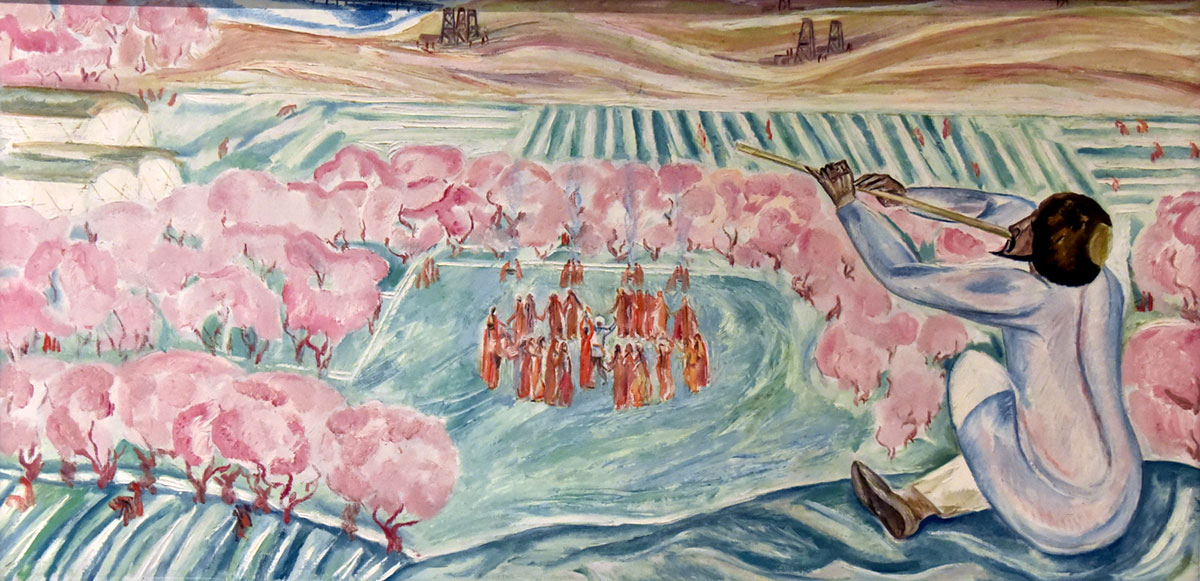 Тематическая экспозиция Музея ИЗО передаёт атмосферу всенародного праздника