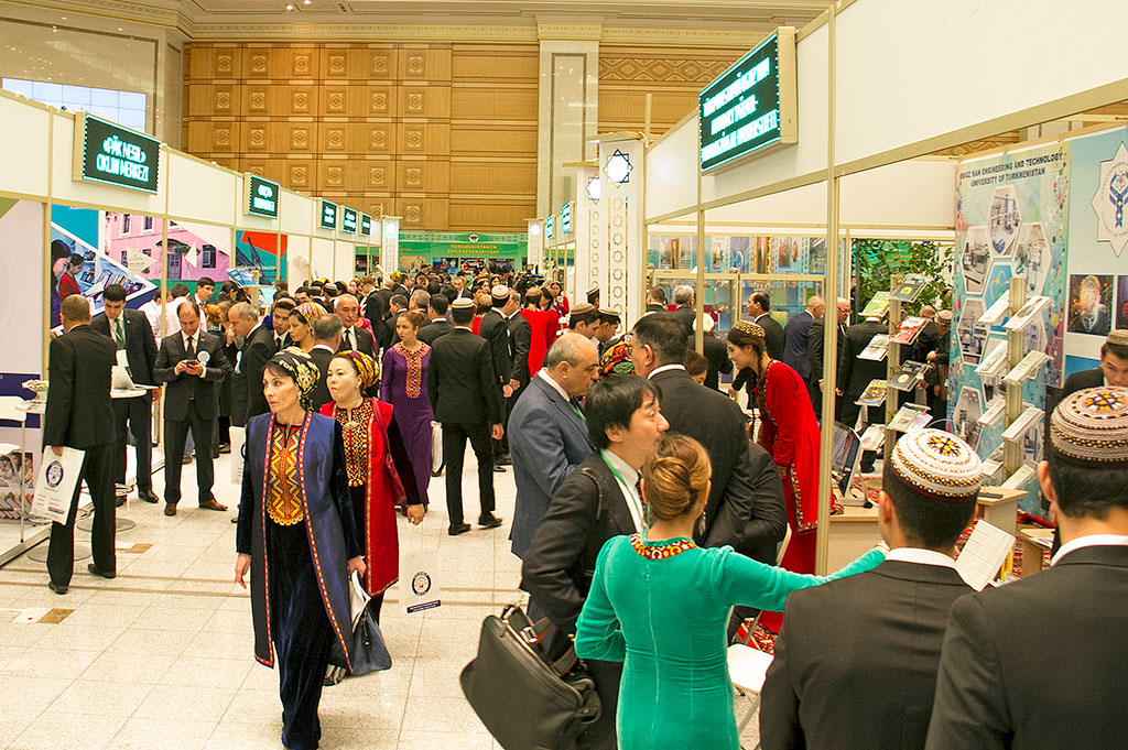 The aspects of international cooperation in educational and sport spheres are discussed in Ashgabat