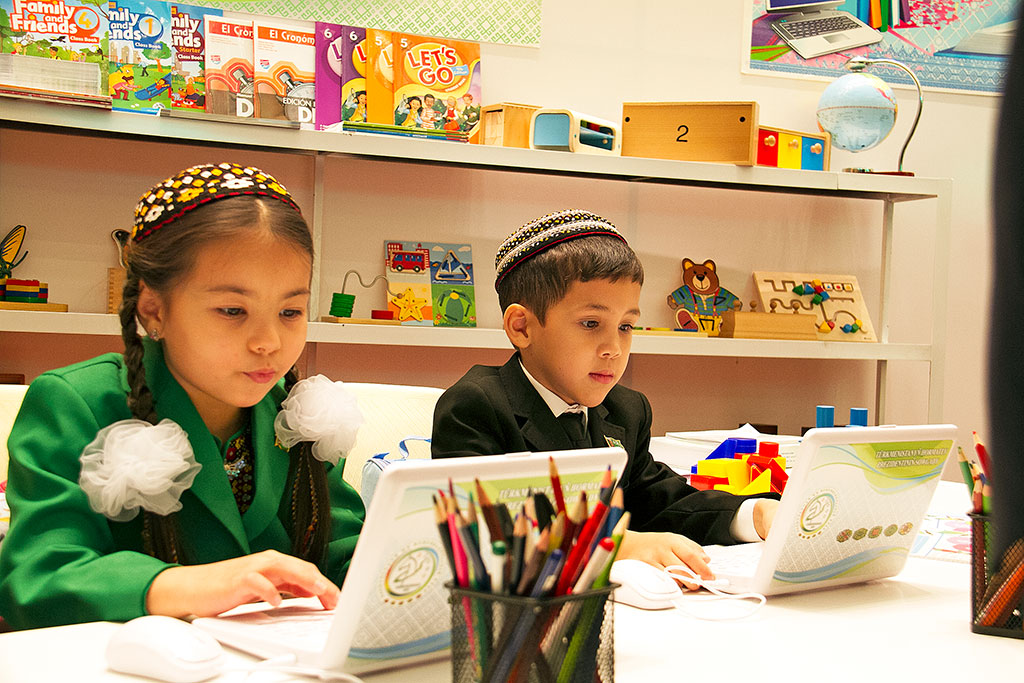 The aspects of international cooperation in educational and sport spheres are discussed in Ashgabat