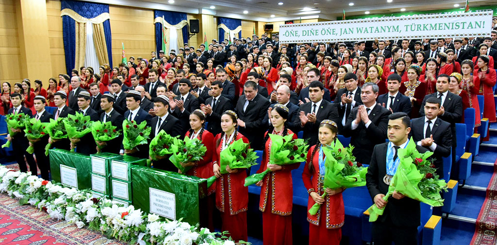 The ceremony in honour of prize-winners of international sports tournaments took place