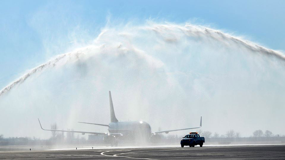 Türkmen howa ýollary Aşgabat — Ýerewan — Frankfurt ugry boýunça gatnawy açdy