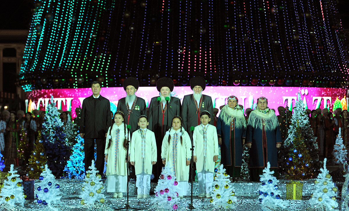 The square of Älem Cultural and Entertainment Centre is the place of New Year celebrations