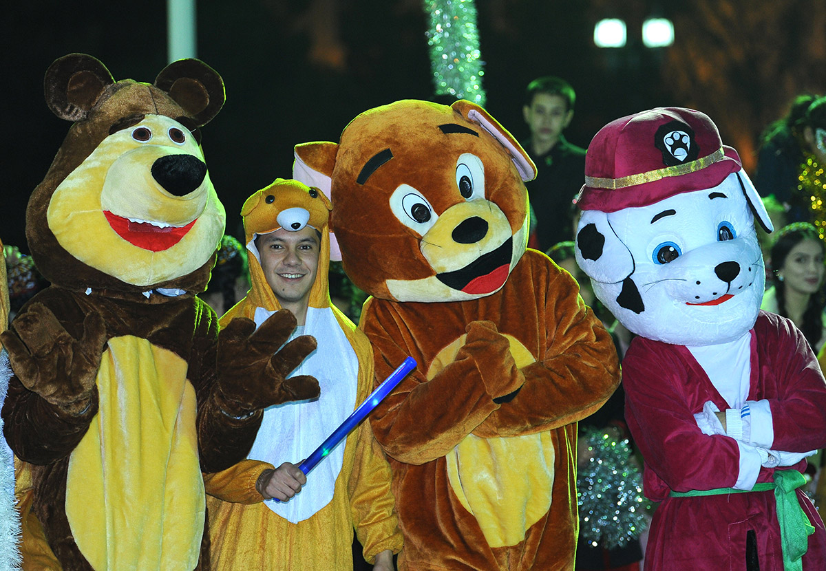 The square of Älem Cultural and Entertainment Centre is the place of New Year celebrations