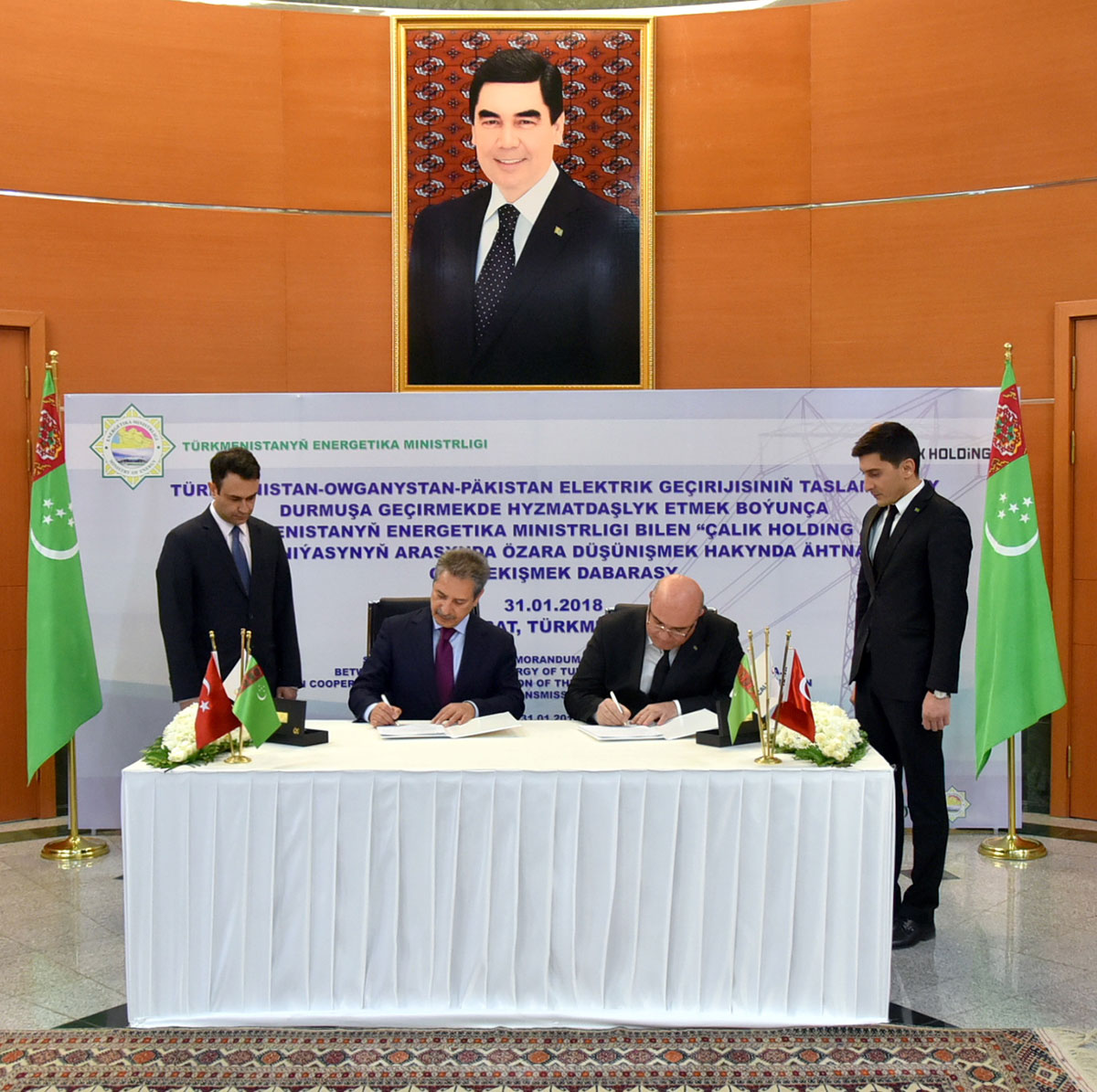 “Çalyk Holding A.Ş.” Türkmenistan-Owganystan-Pakistan elektrik geçiriji ulgamynyň gurluşygyna gatnaşar