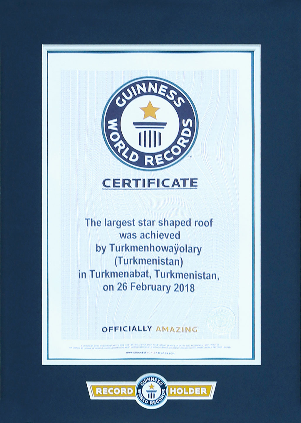 Туркменабатский международный аэропорт внесён в Книгу рекордов Гиннесса 