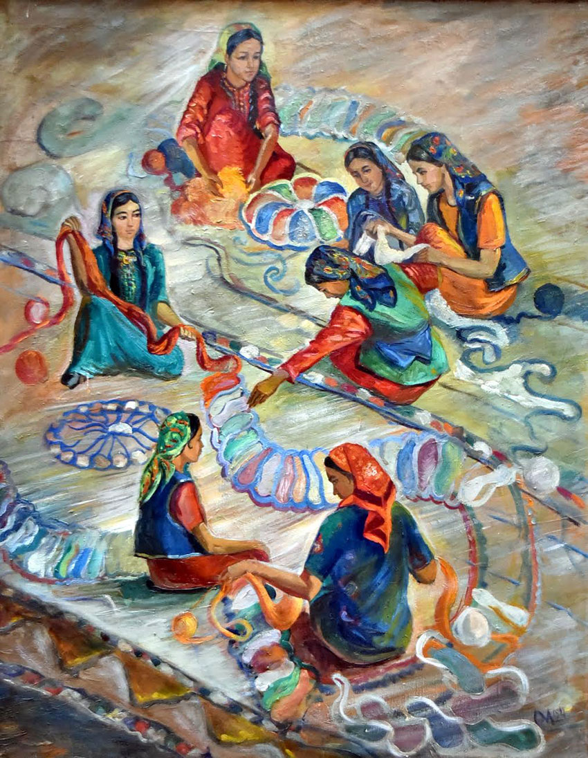 В Государственном музее Туркменистана развернута выставка, посвящённая Международному женскому дню