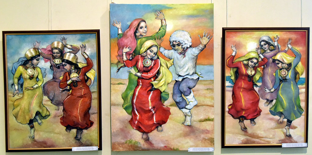 Çeperçilik sungaty muzeýiniň Nowruza bagyşlanan sergisi tomaşaçylarda baýramçylyk ruhuny oýarýar