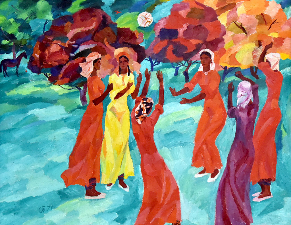 Çeperçilik sungaty muzeýiniň Nowruza bagyşlanan sergisi tomaşaçylarda baýramçylyk ruhuny oýarýar