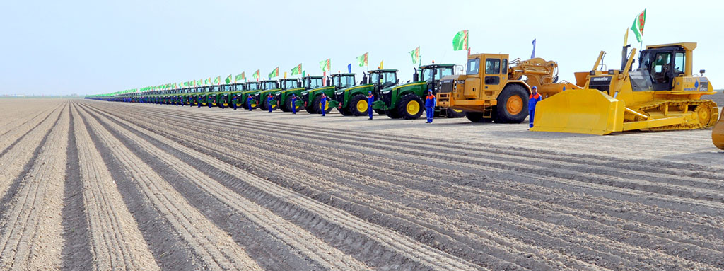 Sowing cotton started in the Akhal, Lebap and Mary velayats 