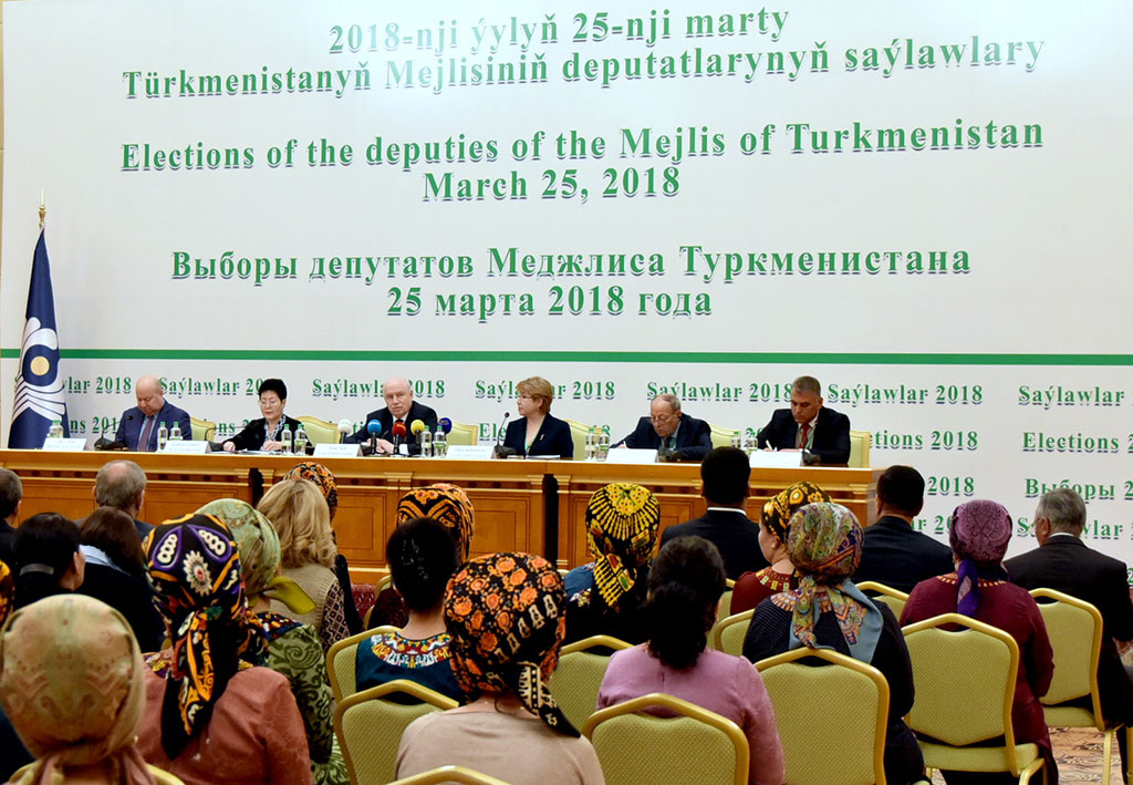 International observers evaluate the organization of the single voting day in Turkmenistan