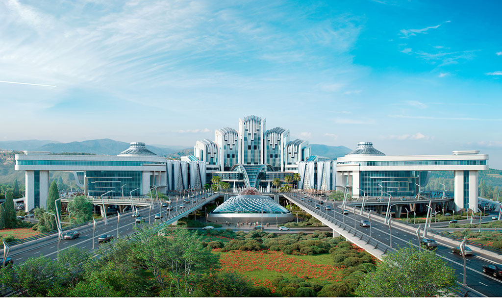 Paýtagtymyzyň günbatarynda işewürlik we söwda -dynç alyş toplumy bina ediler