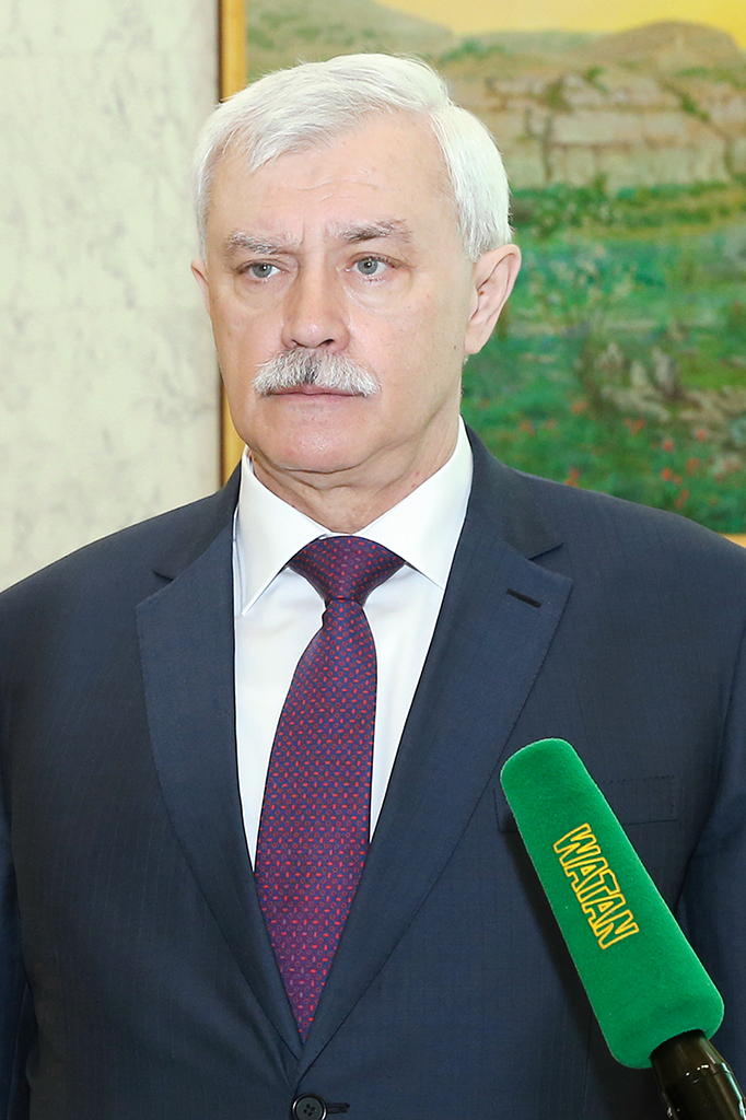 Türkmenistanyň Prezidenti Sankt-Peterburgyň gubernatoryny kabul etdi