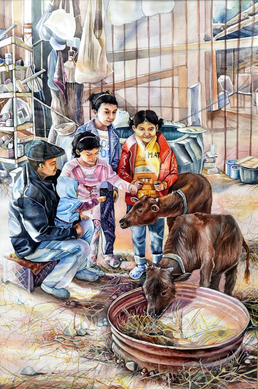 Türkmenistanly mekdep okuwçylarynyň suratlaryna abraýly halkara bäsleşiginiň eminleri gowy baha berdiler