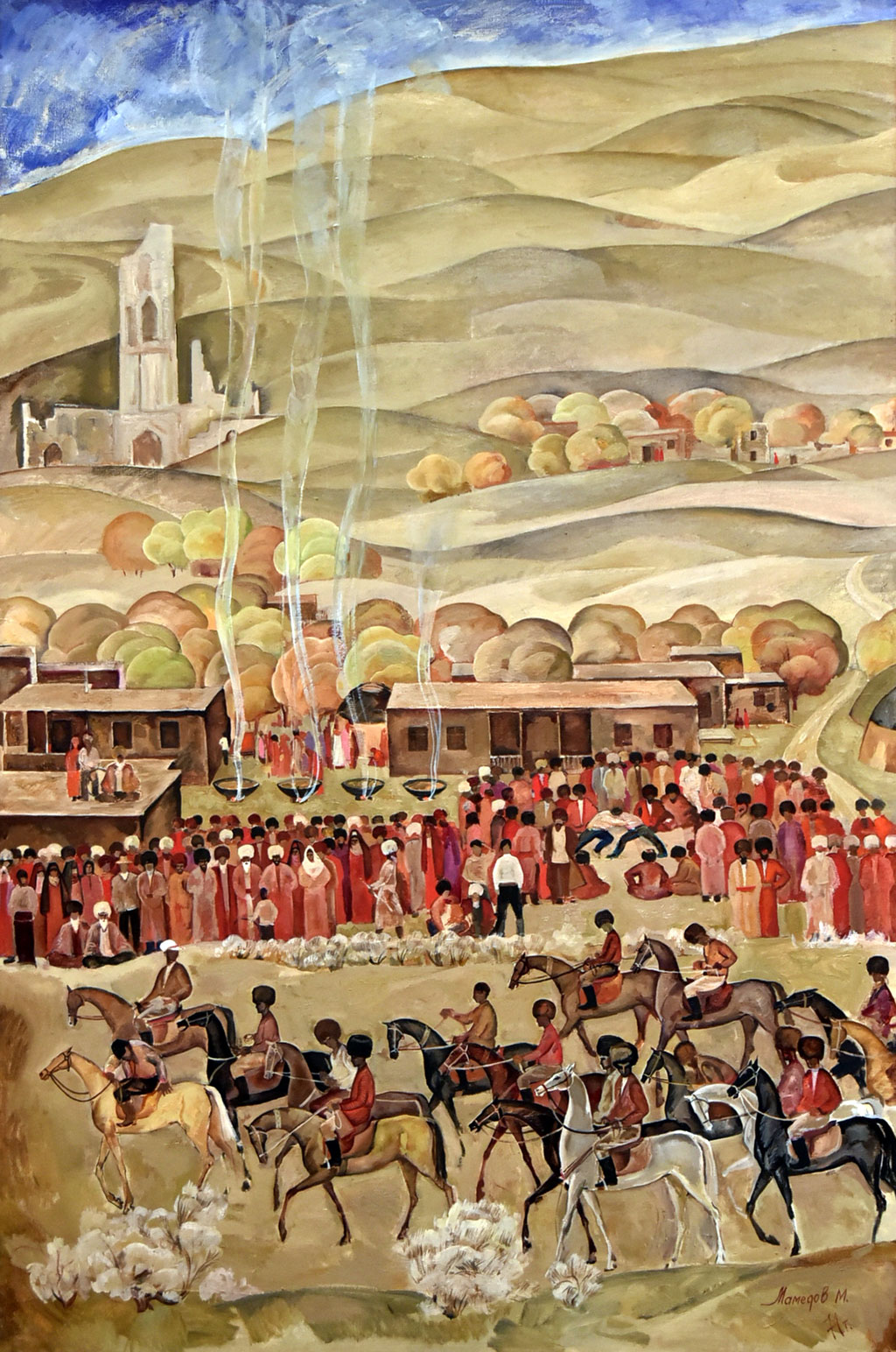 Şekillendiriş sungaty muzeýinde Türkmen bedewiniň milli baýramyna bagyşlanan sergi açyldy